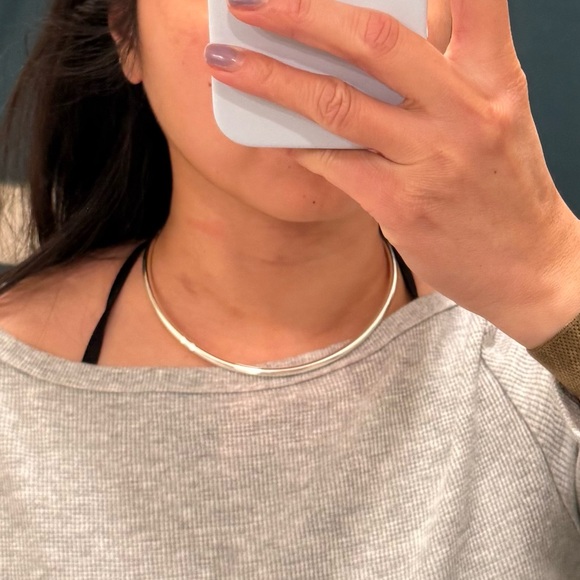 EUC Madewell Silver Collar Choker Necklace - Picture 5 of 5